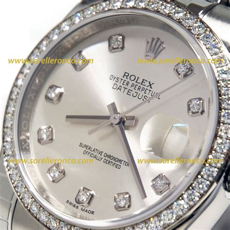 rolex ghiera diamanti|rolex 116244 price.